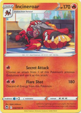 Incineroar : SILVER TEMPEST - 032/195 - Lockett Labs UK