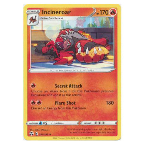 Incineroar : SILVER TEMPEST - 032/195