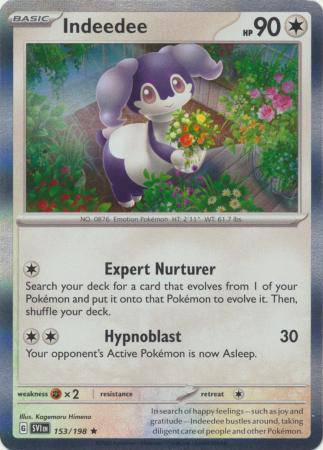 Indeedee : SCARLET & VIOLET BASE (Holo)- 153/198