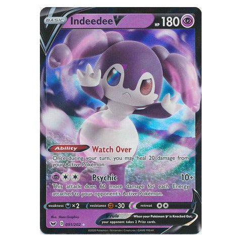 Indeedee V : SWORD & SHIELD BASE - 091/202