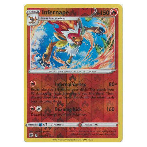 Infernape : BRILLIANT STARS (Reverse holo) - 026/172