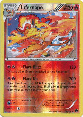 Infernape : STEAM SIEGE (Reverse holo) - 20/114