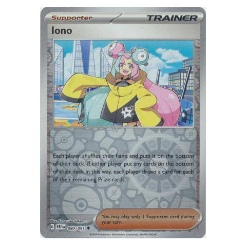 Iono : PALDEAN FATES (Reverse holo) - 080/091