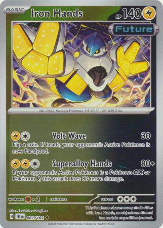Iron Hands : TEMPORAL FORCES (Reverse holo) - 061/162 - Lockett Labs UK