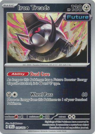 Iron Treads : TEMPORAL FORCES (Reverse holo) - 118/162 - Lockett Labs UK