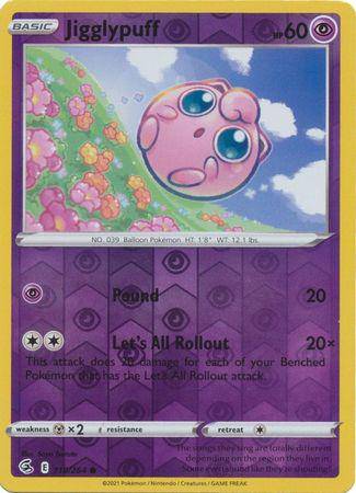 Jigglypuff : FUSION STRIKE (Reverse holo) - 110/264 - Lockett Labs UK