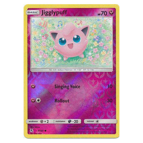 Jigglypuff : HIDDEN FATES (Reverse holo) - 41/68