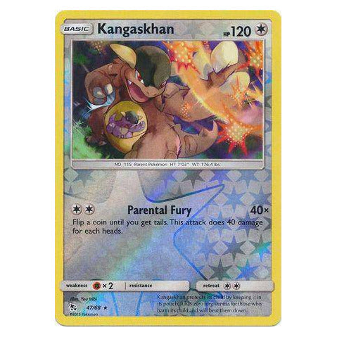 Kangaskhan : HIDDEN FATES (Reverse holo) - 47/68