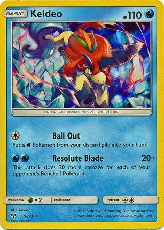 Keldeo : SHINING LEGENDS (Holo) - 26/73