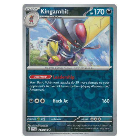 Kingambit : SCARLET & VIOLET BASE (Reverse holo) - 134/198
