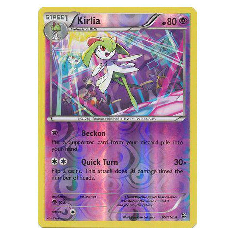 Kirlia : BREAKTHROUGH (Reverse holo) - 69/162