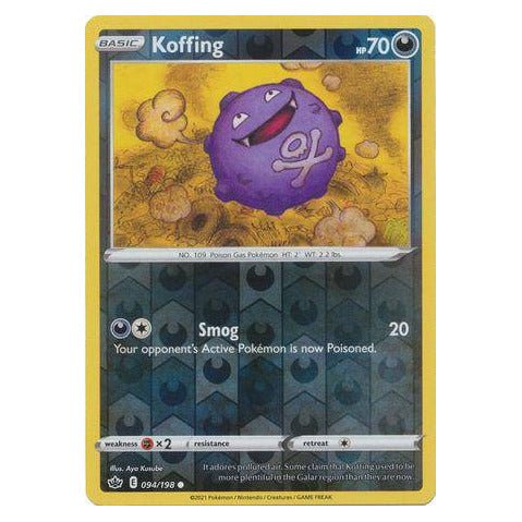 Koffing : CHILLING REIGN (Reverse holo) - 094/198
