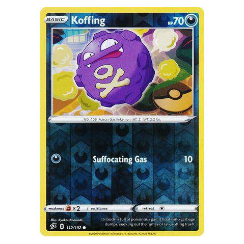 Koffing : REBEL CLASH (Reverse holo) - 112/192