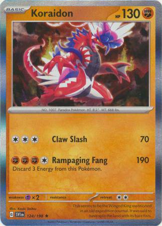 Koraidon : SCARLET & VIOLET BASE (Holo) - 124/198 - Lockett Labs UK