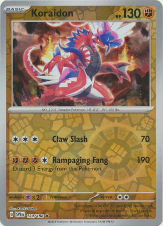 Koraidon : SCARLET & VIOLET BASE (Reverse holo) - 124/198