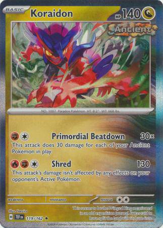 Koraidon : TEMPORAL FORCES (Holo) - 119/162 - Lockett Labs UK