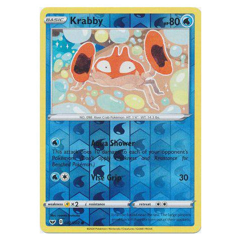Krabby : SWORD & SHIELD BASE (Reverse holo) - 042/202