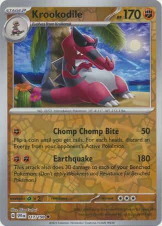 Krookodile : SCARLET & VIOLET BASE (Reverse holo) - 117/198 - Lockett Labs UK