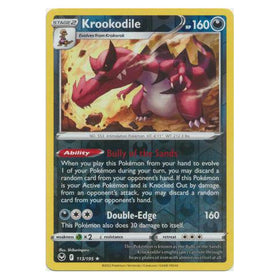 Krookodile : SILVER TEMPEST (Reverse holo) - 113/195