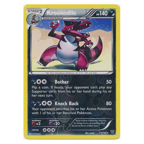 Krookodile : XY BASE (Reverse holo) - 71/146