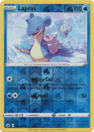 Lapras : CHILLING REIGN (Reverse holo) - 029/198