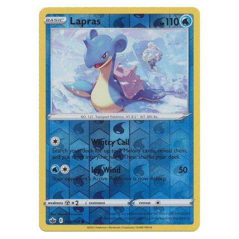 Lapras : CHILLING REIGN (Reverse holo) - 029/198