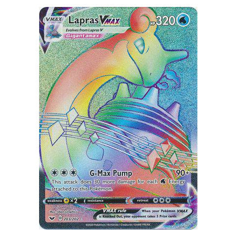 Lapras VMAX : SWORD & SHIELD BASE - 203/202