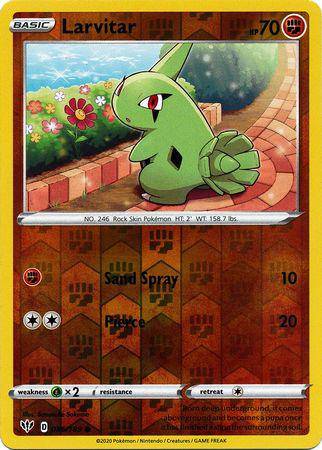 Larvitar : DARKNESS ABLAZE (Reverse holo) - 086/189