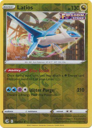 Latios : FUSION STRIKE (Reverse holo) - 194/264