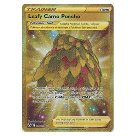 Leafy Camo Poncho : SILVER TEMPEST - 214/195
