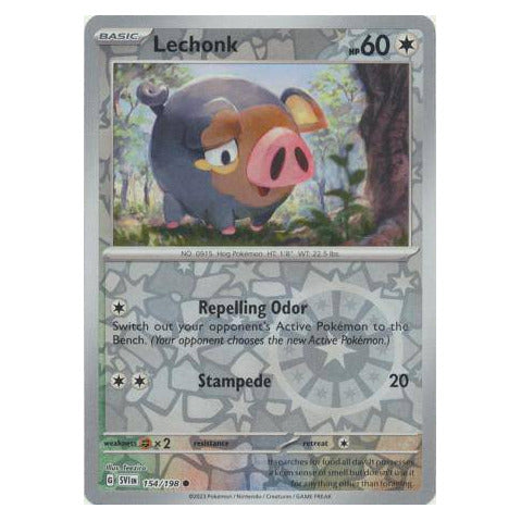 Lechonk : SCARLET & VIOLET BASE (Reverse holo) - 154/198