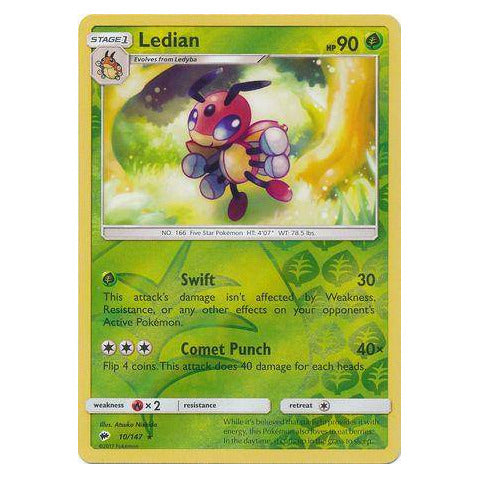 Ledian : BURNING SHADOWS (Reverse holo) - 10/147
