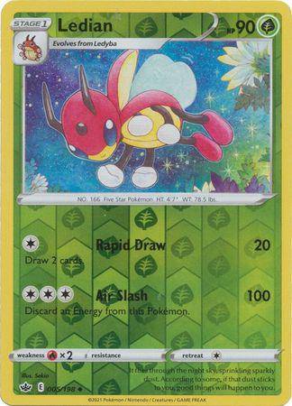 Ledian : CHILLING REIGN (Reverse holo) - 005/198 - Lockett Labs UK