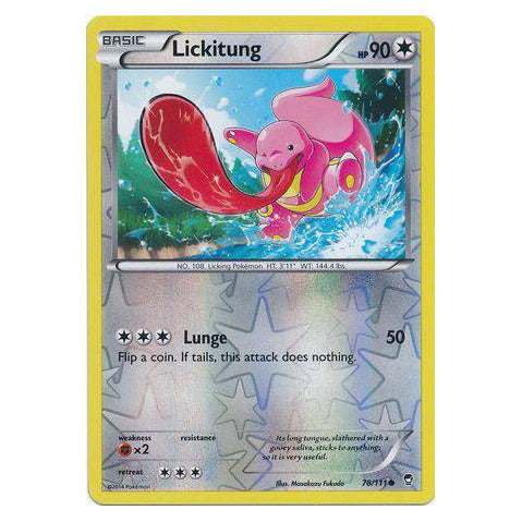 Lickitung : FURIOUS FISTS (Reverse holo) - 78/111