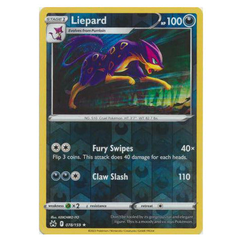 Liepard : CROWN ZENITH (Reverse holo) - 078/159