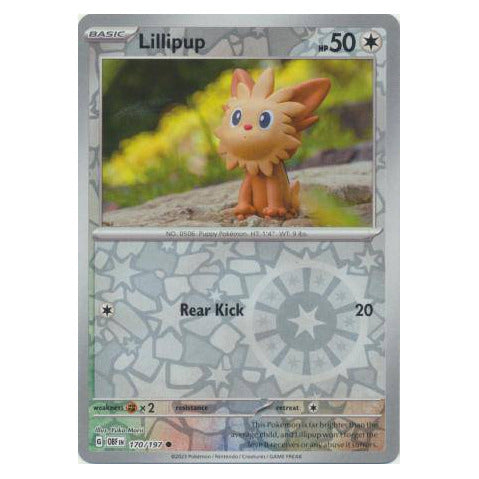 Lillipup : OBSIDIAN FLAMES (Reverse holo) - 170/197