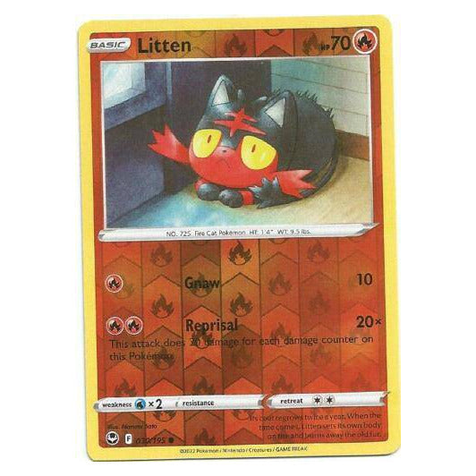 Litten : SILVER TEMPEST (Reverse holo) - 030/195