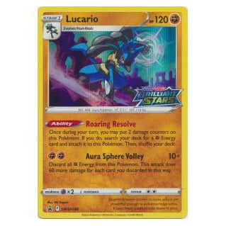 Lucario : BRILLIANT STARS PROMO (Holo) - SWSH186