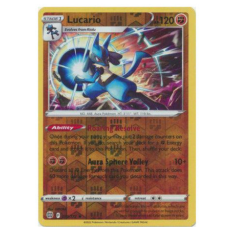 Lucario : BRILLIANT STARS (Reverse holo) - 079/172