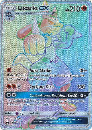 Lucario GX : FORBIDDEN LIGHT - 135/131 - Lockett Labs UK