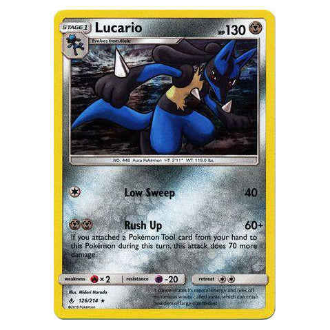 Lucario : UNBROKEN BONDS (Holo) - 126/214