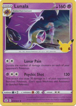 Lunala : CELEBRATOINS (Holo) - 015/025 - Lockett Labs UK