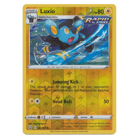 Luxio : BATTLE STYLES (Reverse holo) - 047/163