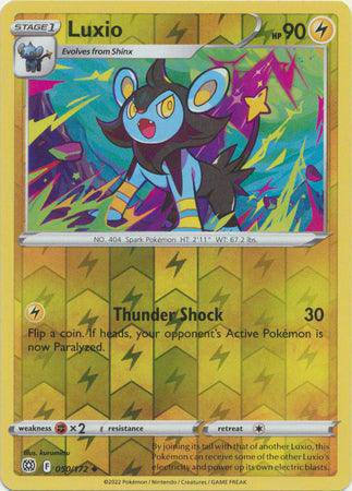 Luxio : BRILLIANT STARS (Reverse holo) - 050/172 - Lockett Labs UK
