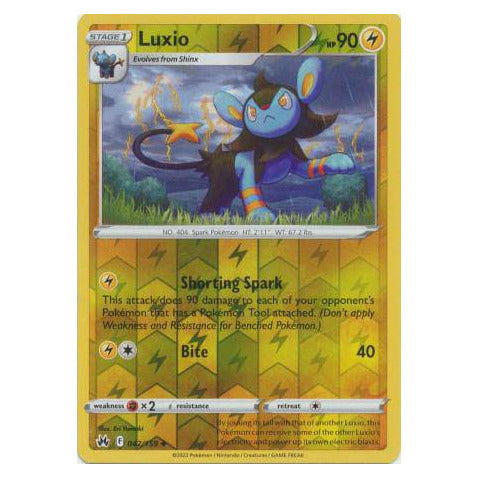 Luxio : CROWN ZENITH (Reverse holo) - 042/159