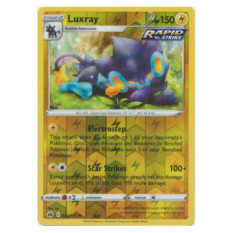 Luxray : CROWN ZENITH (Reverse holo) - 043/159