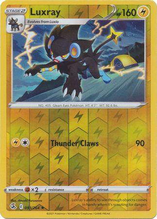 Luxray : FUSION STRIKE (Reverse holo) - 093/264 - Lockett Labs UK