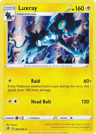 Luxray : REBEL CLASH (Holo) - 062/192 - Lockett Labs UK