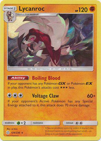 Lycanroc : COSMIC ECLIPSE (Holo) - 124/236 - Lockett Labs UK
