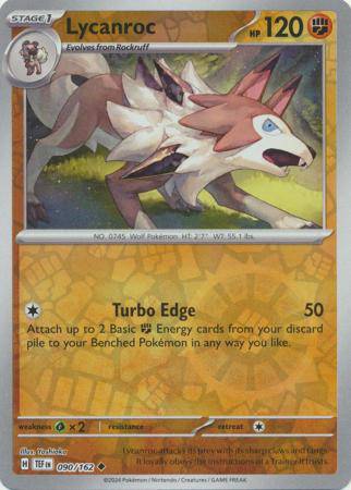 Lycanroc : TEMPORAL FORCES (Reverse holo) - 090/162